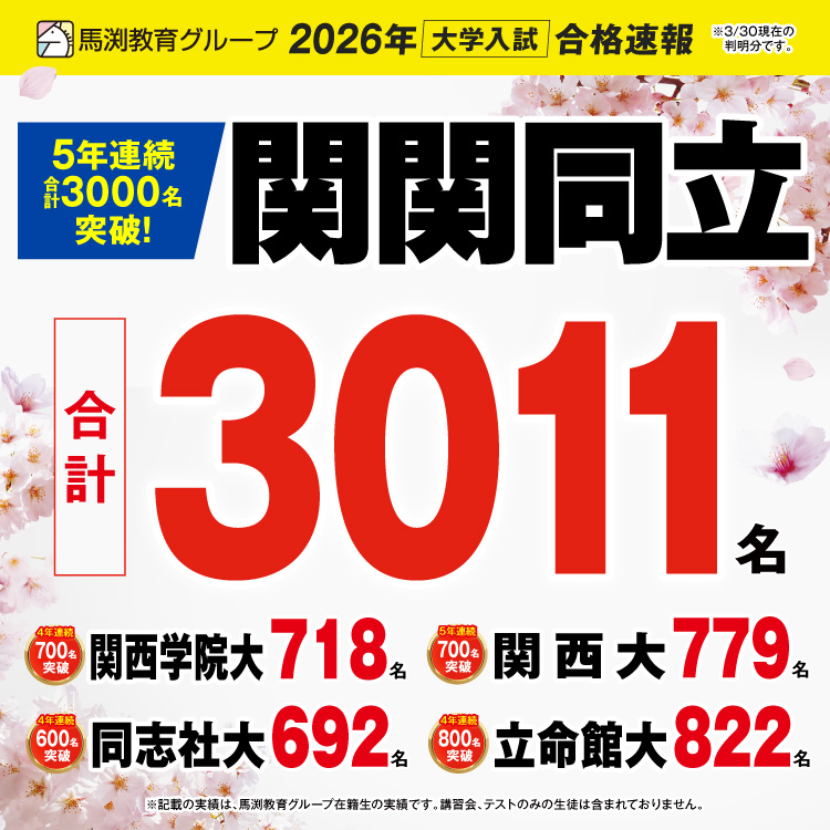 2026年大学受験合格速報