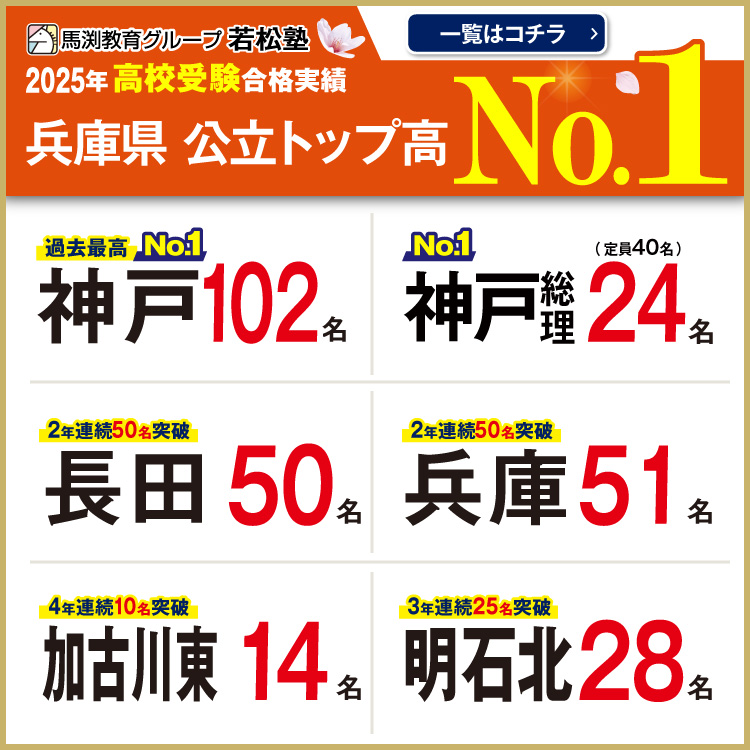 2025年高校入試合格実績