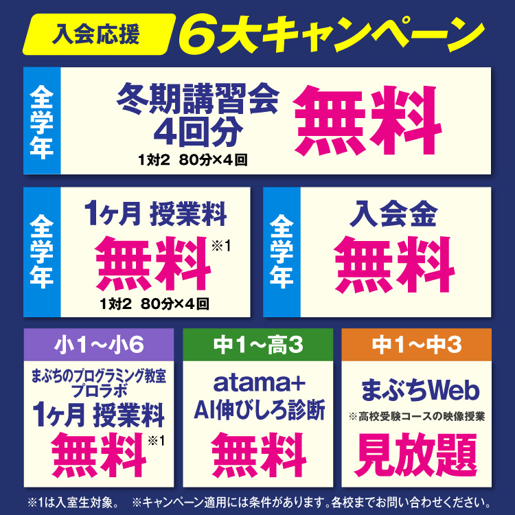 入会応援キャンペーン